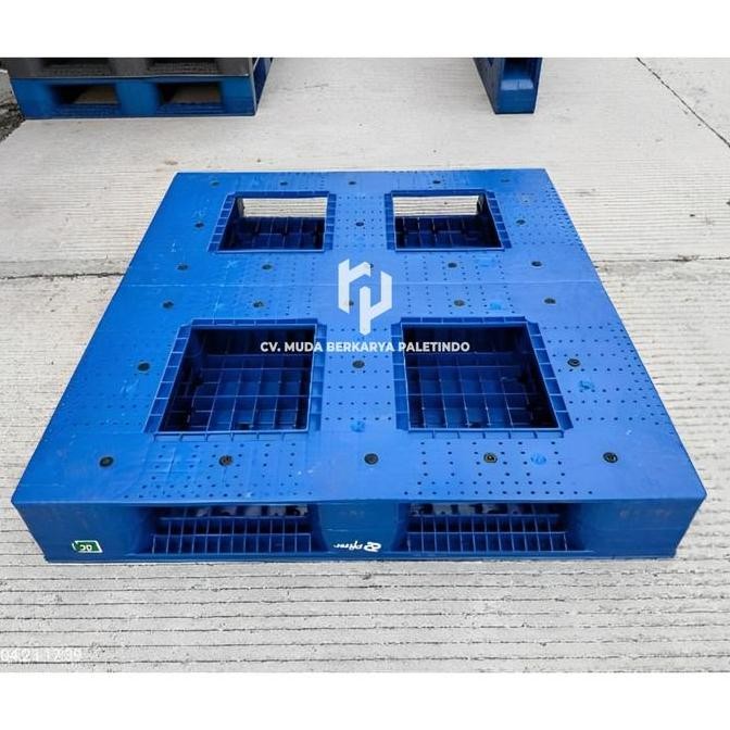 

ready palet plastik bekas 120x110x17 pallet plastik