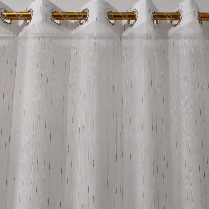 Gorden vitrase serat premium,vitrase model ring,daleman gorden serat tebal,gorden vitrase serat gold