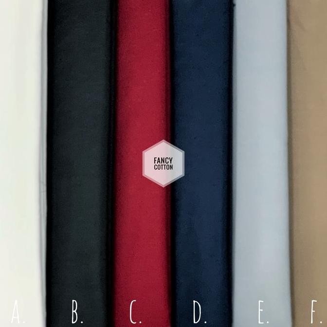 Kain Katun Jepang polos glossy tokai senko murah