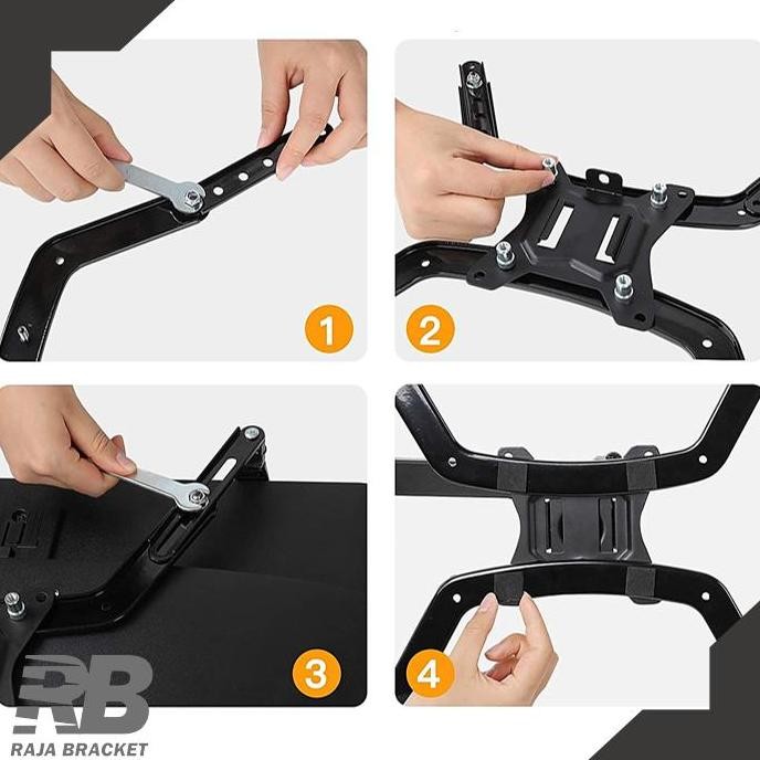 new  Vesa Extender Adapter / Penjepit Monitor Non Vesa 17-27 inch