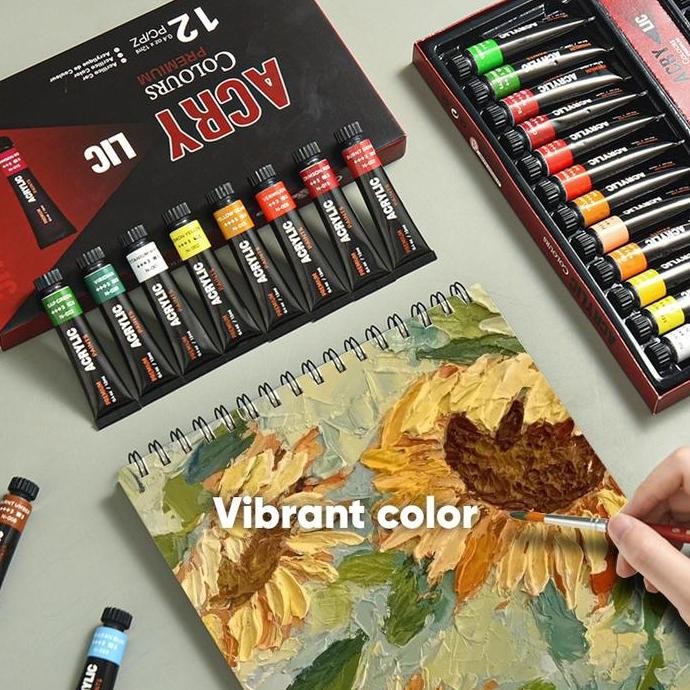 

ready G-AC Giorgione Acrylic Paint Cat Akrilik 12/24/30 Warna 12Ml/Botol