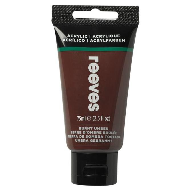 

ready REEVES ACRYLIC 75ML BURNT UMBER