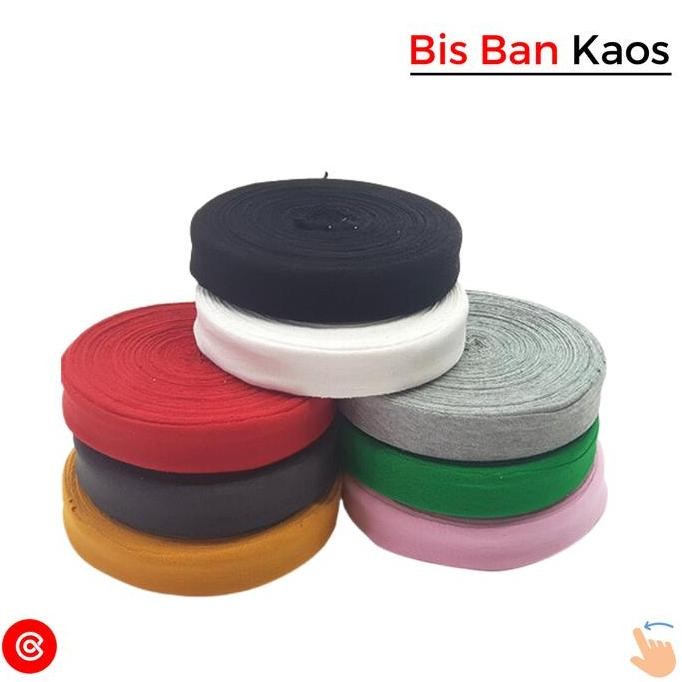 Bisban Katun Cottongram Bias Tape untuk Kaos Meteran murah
