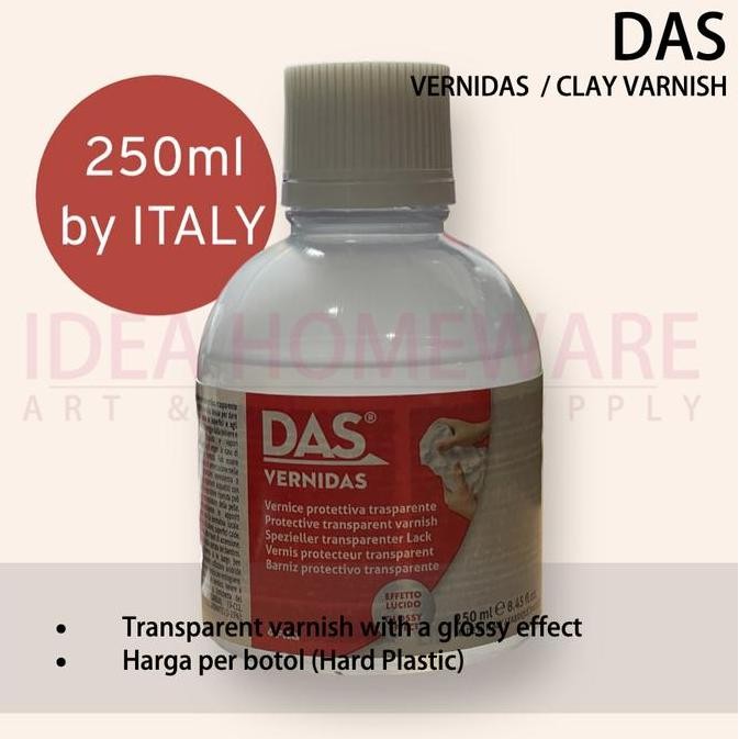 

ready Vernis Untuk Das Modelling Clay - Das Vernidas Transparan Glossy 250 ml 512500 - Pcs
