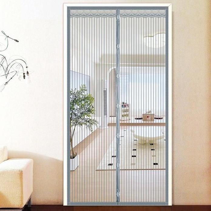 ready {COD} Tirai Magnet Elegan bahan plastik PVC Jaring Tirai Pintu kama Tirai Pintu Magnet Kawat N