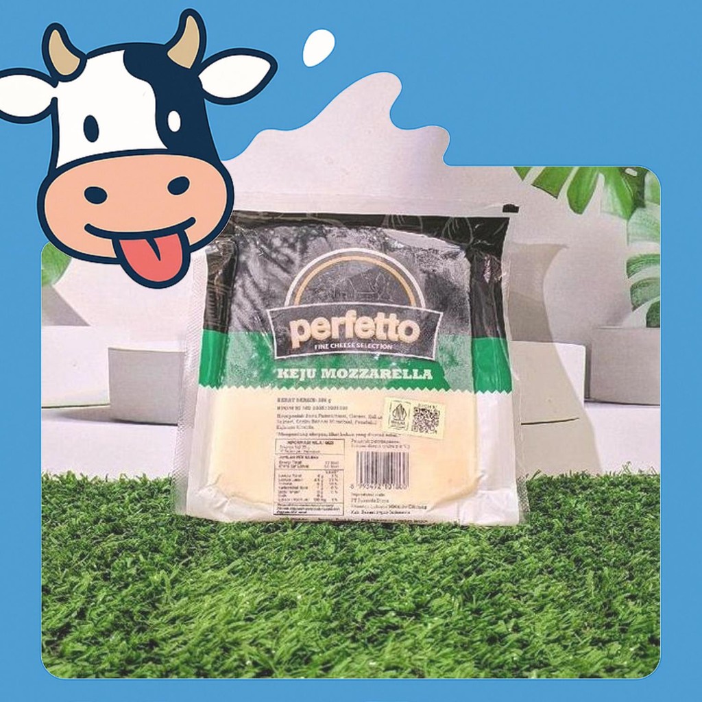 

Kualitas Terbaik Keju Mozarella 250G Perfetto Block