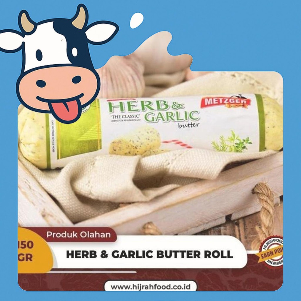

Free Ongkir Metzger Classic Herb & Garlic Butter Roll (150 Gr)