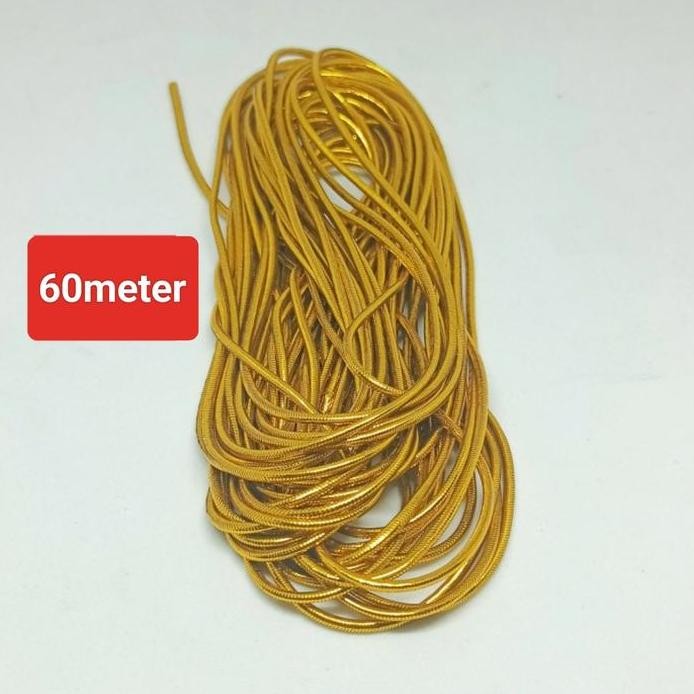 

baru !!! tali string gold premium import (panjang 5meter ) buy 10 free 1