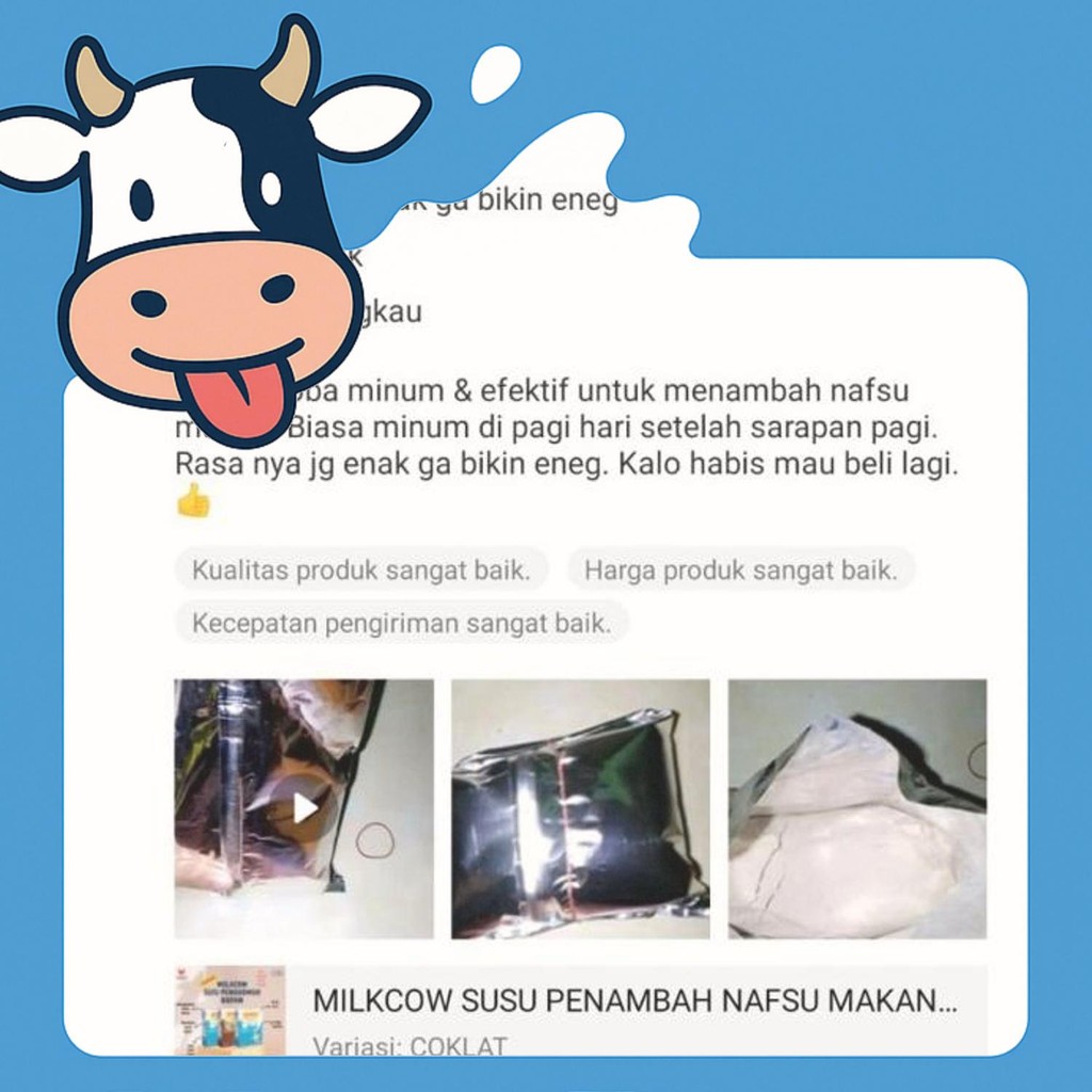 

Milkcow Susu Penambah Nafsu Makan Original 100% Isi 500G