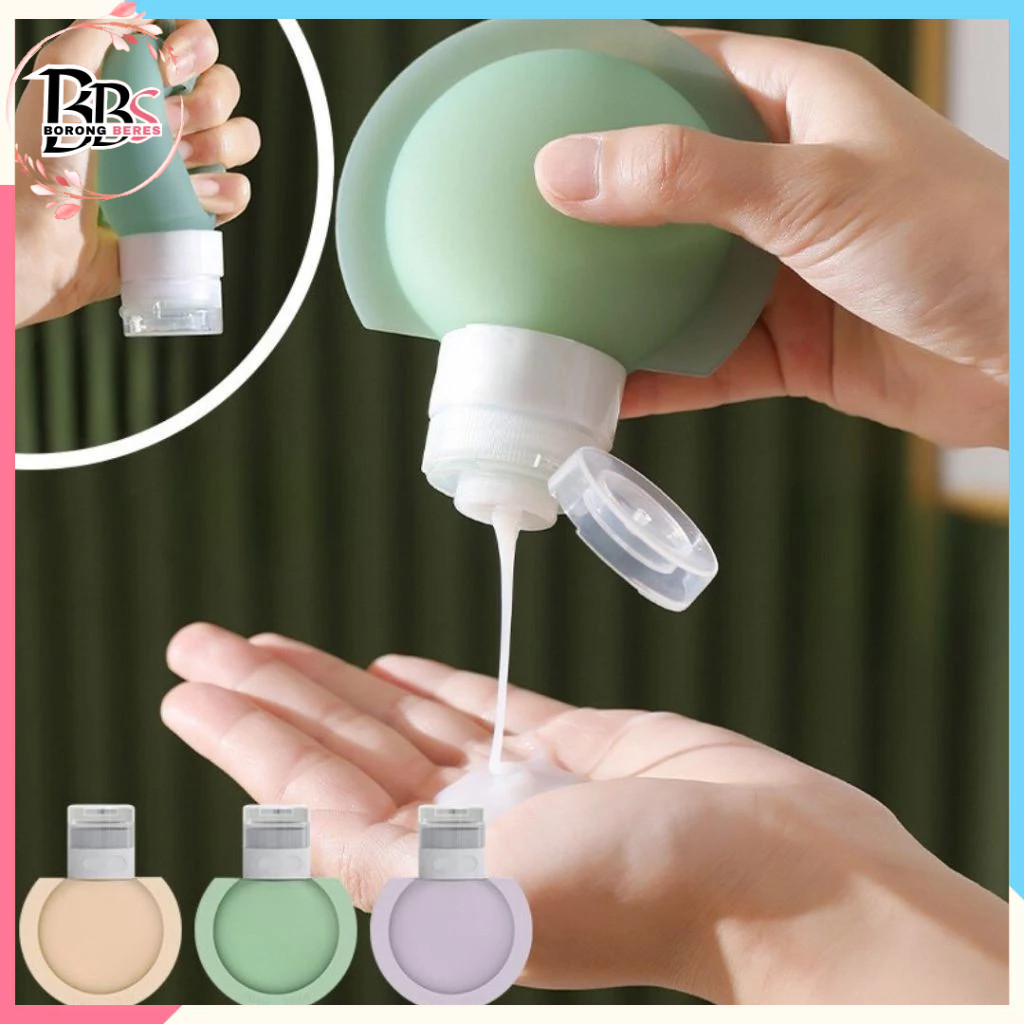 BORES Refil Botol Sabun Shampoo Mandi / Botol Sabun Lotion Travel Traveling Soft Silikon / Botol  Ma