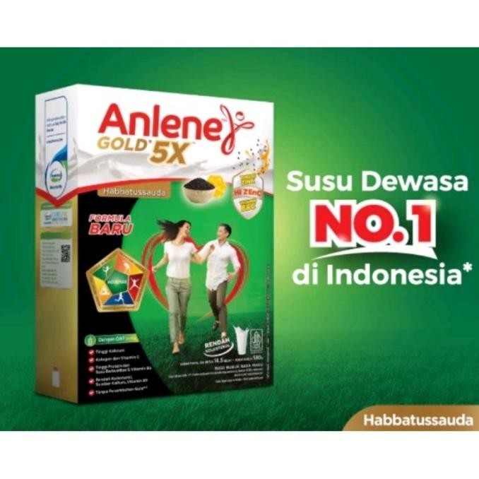 

(Expert) ANLENE GOLD 5X vanila, original, coklat,habbatussauda 580gr
