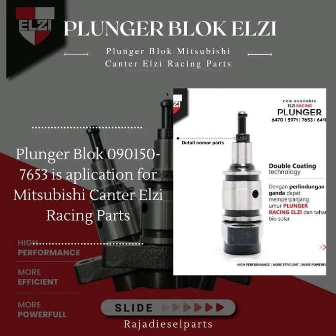 (EKSKLUSIF 12MM) ELZI Plunger Blok Mitsubishi Canter Plunger blok 090150-7653 Elzi Racing Parts