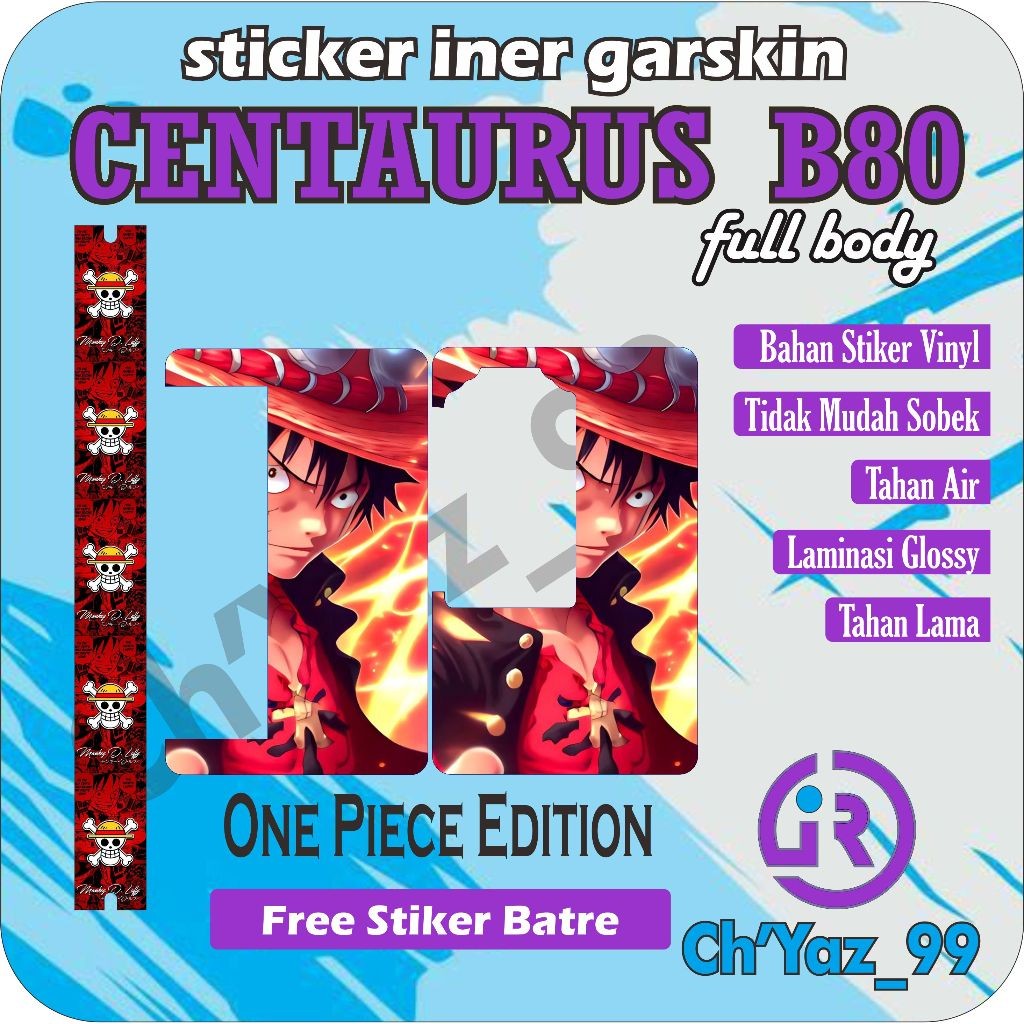 

Vynil Gloosy One Piece B80 Iner Lengkap 10 Garskin Stiker Custom Fullbody Bisa COD