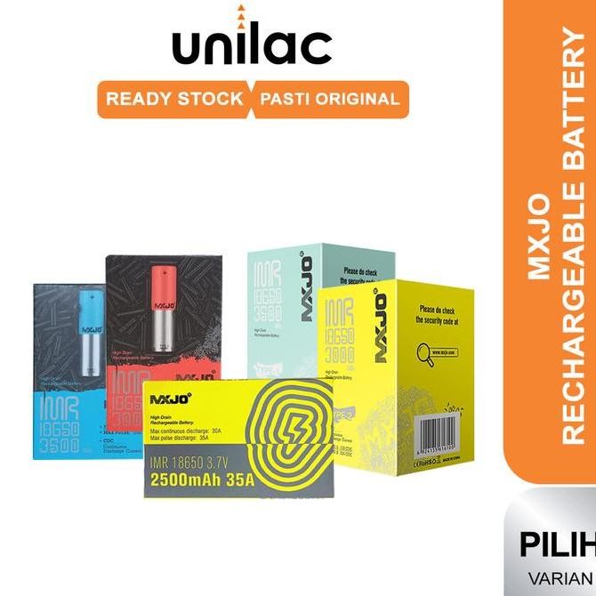 [[ HOLI / (ORIGINAL) BATERAI MXJO 3000MAH 18650 - BATTERY MXJO 3000 MAH 18650 100% AUTHENTIC BATRAI 