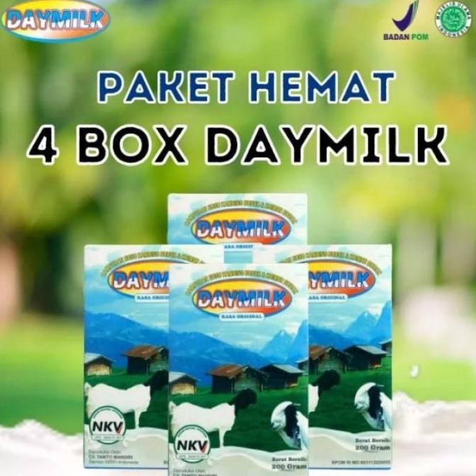 

(Expert) Daymilk paket 4 box susu kambing daymilk ORI 100% paket 4 box