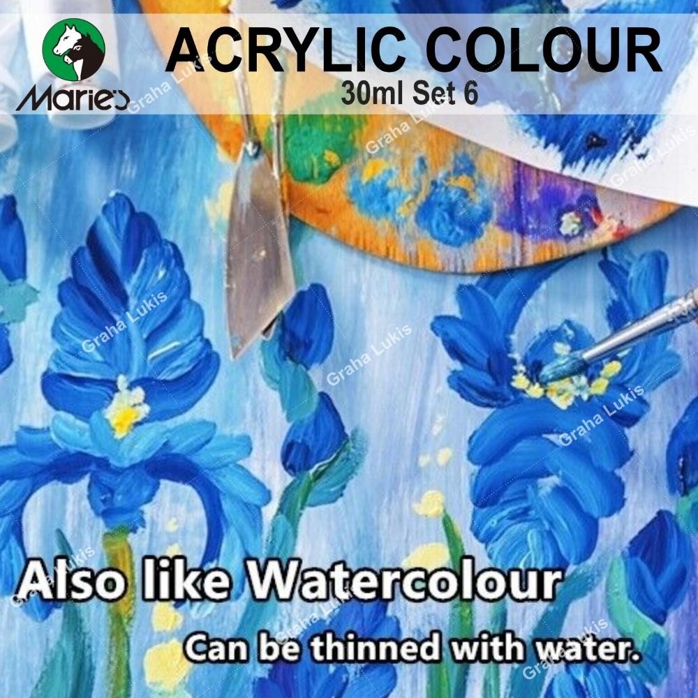 

Maries Acrylic 30ml Set 6 Terlaris