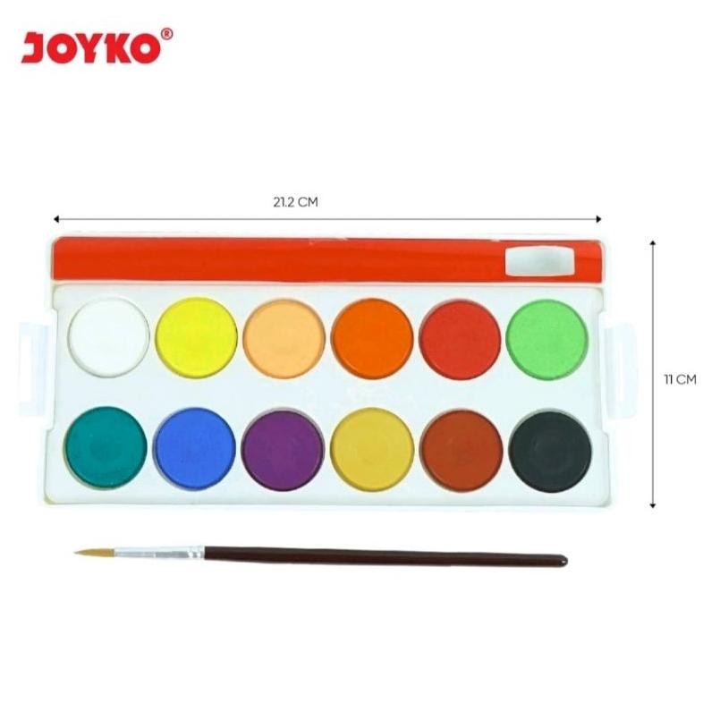 

Cat Air Joyko Water Color CAKE 12 Warna Terlaris