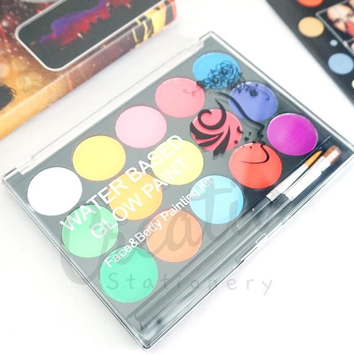 

Giorgione Face & Body Painting Kit Water-Based 15 Warna Glow in the Dark FC1505 Terlaris