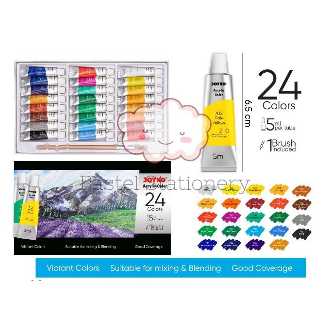 

Cat Acrylic Joyko 24 Warna ACC-5-24 - Cat Akrilik Joyko 24 Color Terlaris