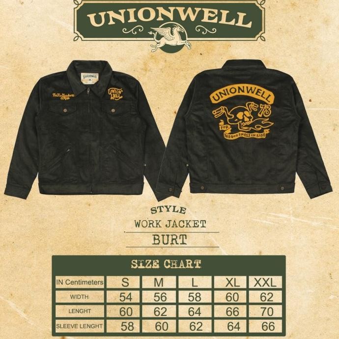 Murah Unionwell Work Jacket Burt Army