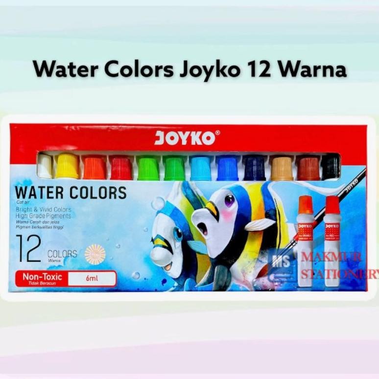 

Water Color Cat Air Joyko WAC-6ML-12 Warna Terlaris