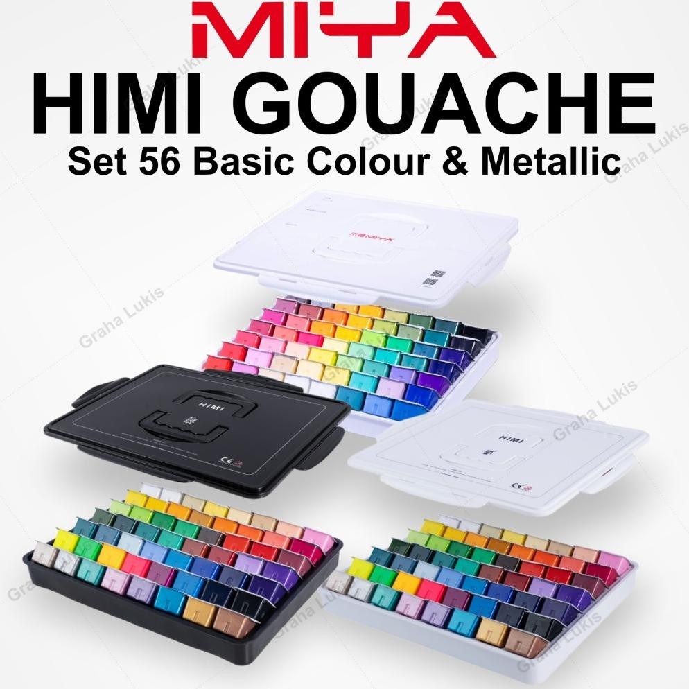 

Miya Himi Gouache 56 Warna 30ml Neon & Metallic Terlaris