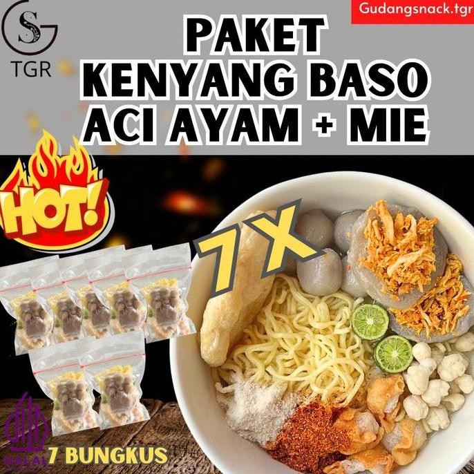 

7 Bungkus Baso Aci Ayam Suwir Mie Paket Hemat Hotpot Instan Food Kuah Pedas Seblak Soto SHA