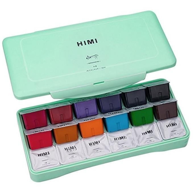 

Cat Gouache Set 18 / MIYA HIMI Gouache Paint Set 18 Terlaris