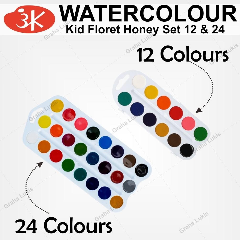 

Nevskaya Palitra Floret "Tsvetik" Kids Watercolor Set in Plastic White Palette Terlaris
