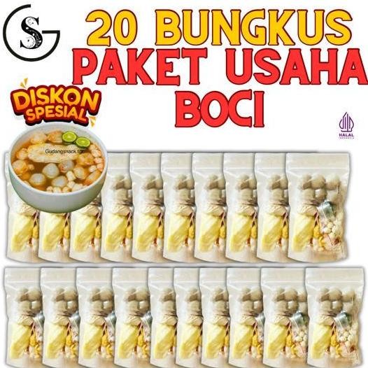 

PAKET 20 BUNGKUS BASO ACI ORI GUDANGSNACKTGR PAKET USAHA MAKANAN INSTAN KALDU PEDAS SHA
