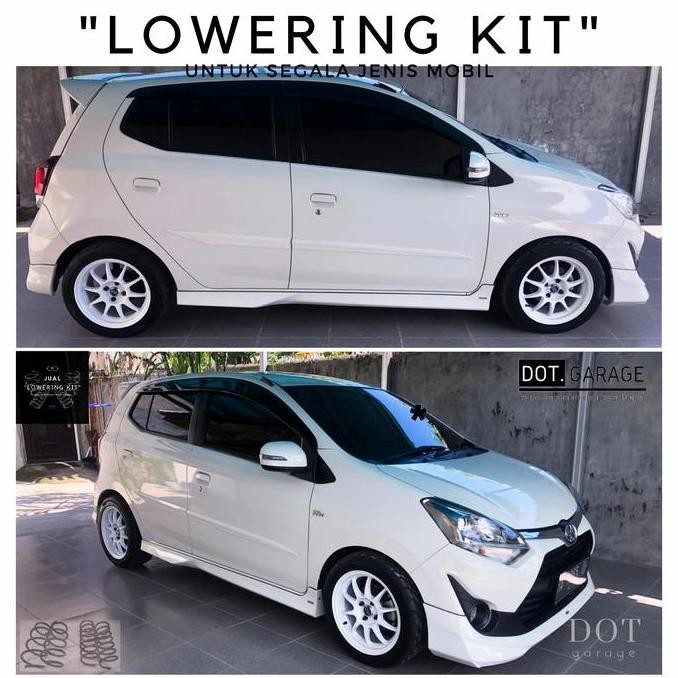 Loweringkit Per Custom Empuk + Stoper Agya Ayla (Not Tein Eibach)