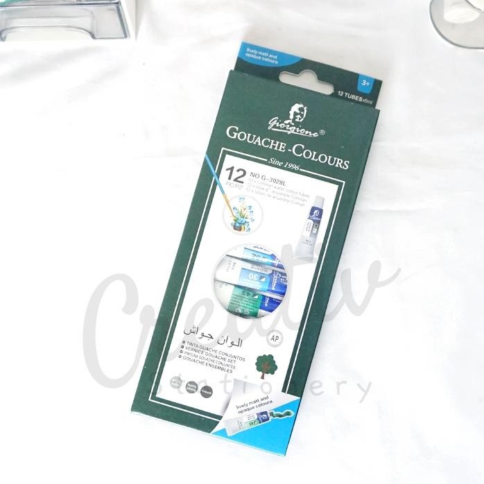 

Giorgione Gouache Colours Paint Set 12 Warna 6 ML G-3028L Terlaris