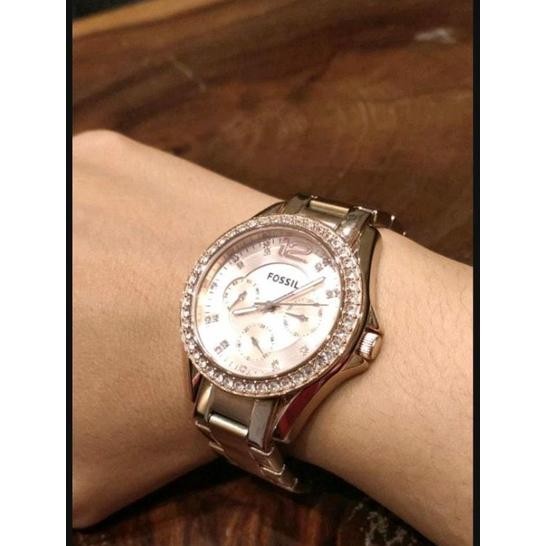 [ Origna-Garansi 2Th ] Jam Tangan Wanita Es 2811 Es2811 Rosegold Arloji Watches Jam Tangan Wanita Fu