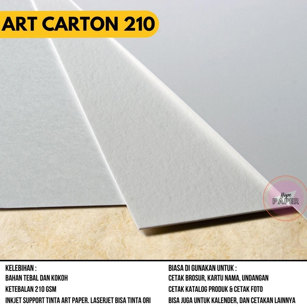

Art Carton F4 210 gsm Isi 50 Lembar / Art Karton F4 210 gsm RB07