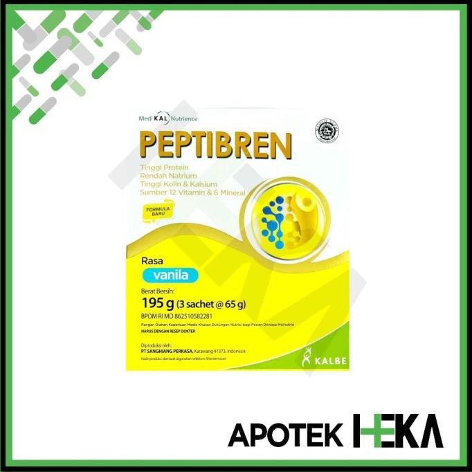 

(Expert) Peptibren Vanila/Kacang Hijau 195 gram - Pasien Stroke dan Mencegah Pikun