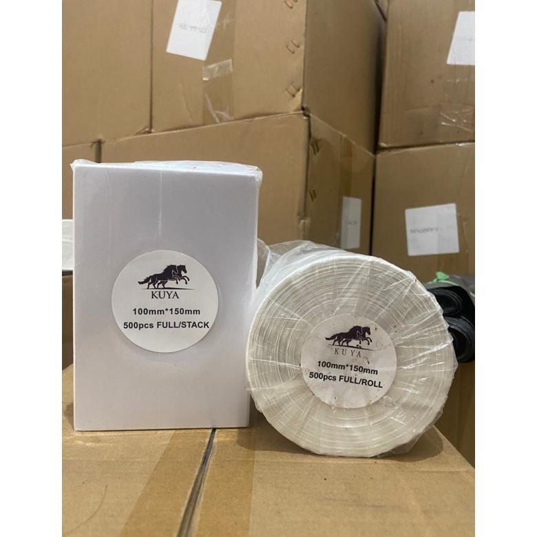 

Kertas Thermal Sticker Label 100 x 150 Isi 500 Lembar RB07