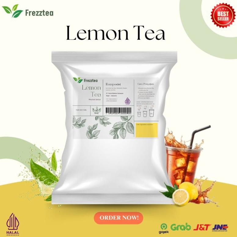

ASLI FREZZTEA LEMON TEA POWDER 1KG - BUBUK MINUMAN LEMON TEA INSTAN
