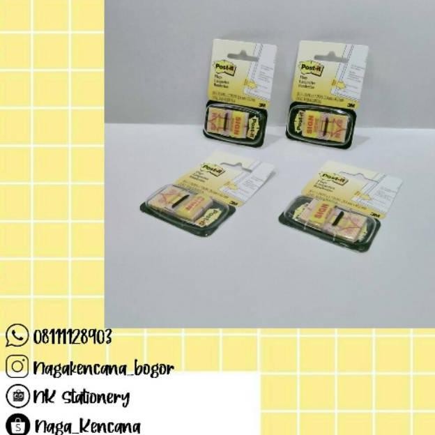 

Post-it 3M Sign Here 680-9 RB07