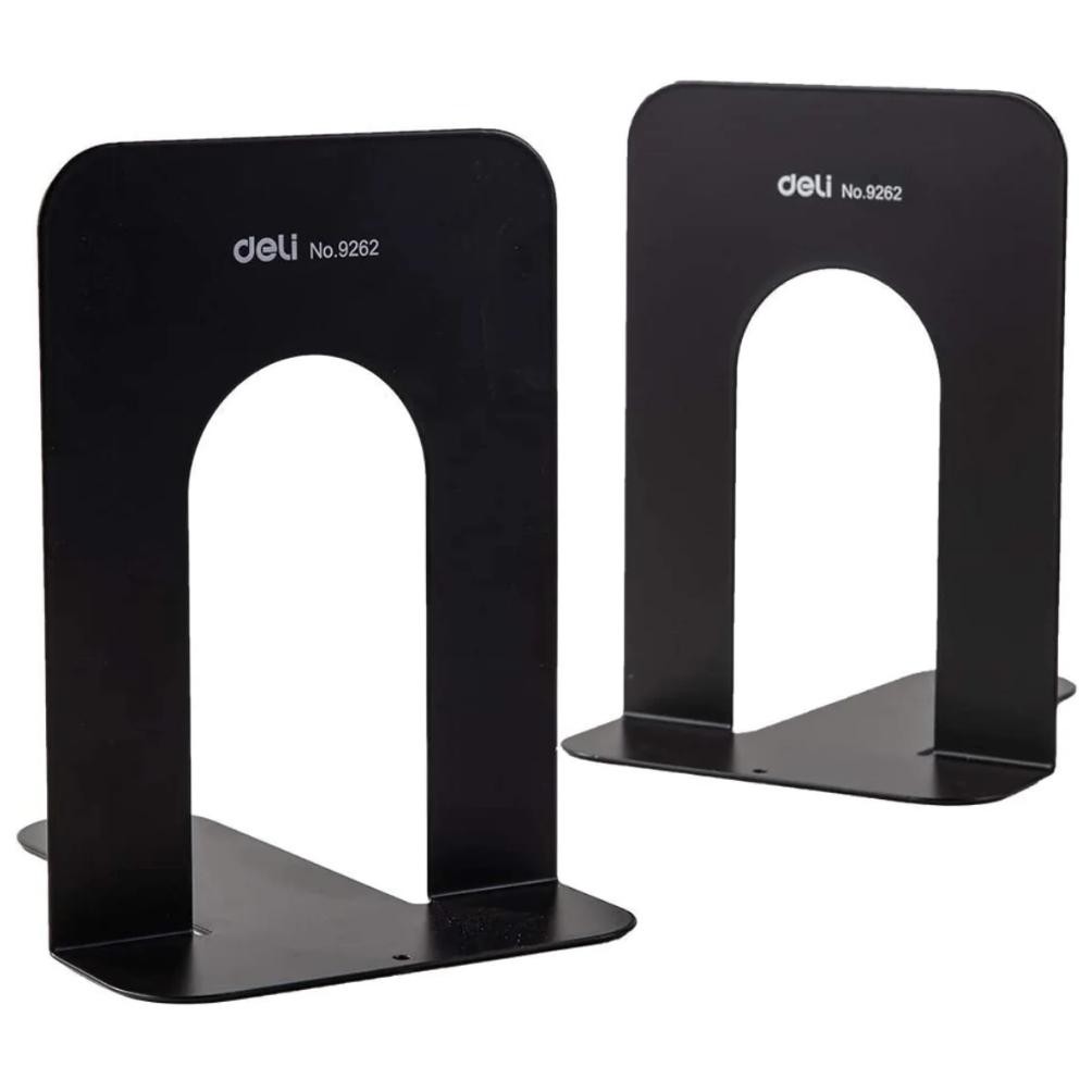 

PEMBATAS BUKU BESI BOOK END HITAM 7.5 IN 19CM DELI 9262 TEBAL PENYANGGA SANDARAN BUKU RB07