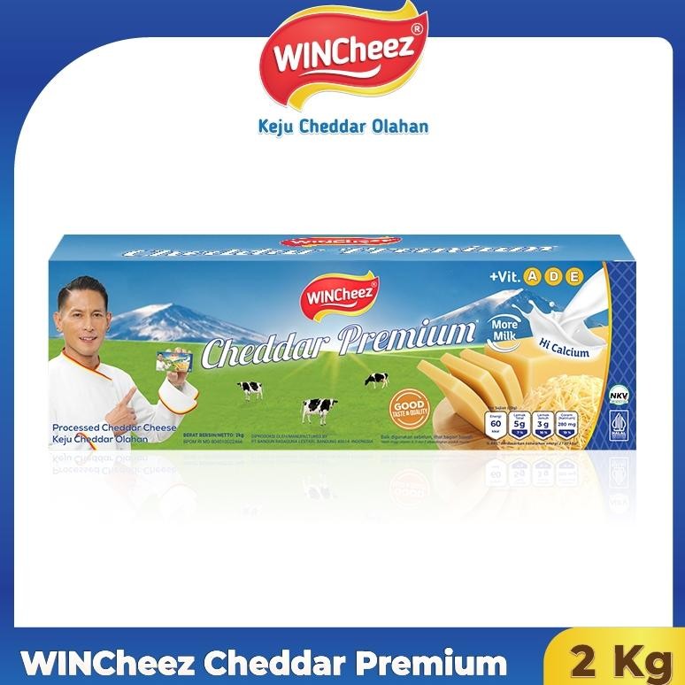 

Baru Keju WinCheez Cheddar Premium 2KG - Keju Blok Berkualitas untuk Masakan