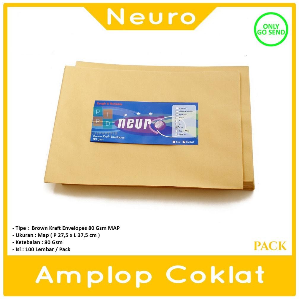 

Baru Amplop Coklat Folio Tanpa Seal 27.5x37.5cm NEURO 1 Pack