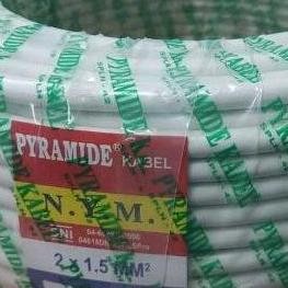 KABEL LISTRIK PYRAMIDE NYM 2X1.5 50YARD SNI TEMBAGA MURNI