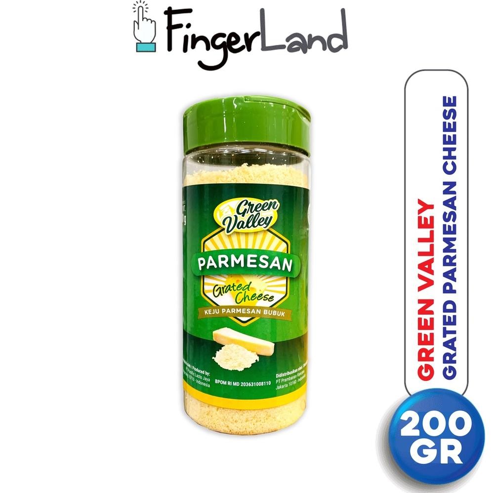 

Baru Green Valley Grated Parmesan 200 Gram Keju Parmesan Parut | Keju Parmesan Bubuk Topping Premium