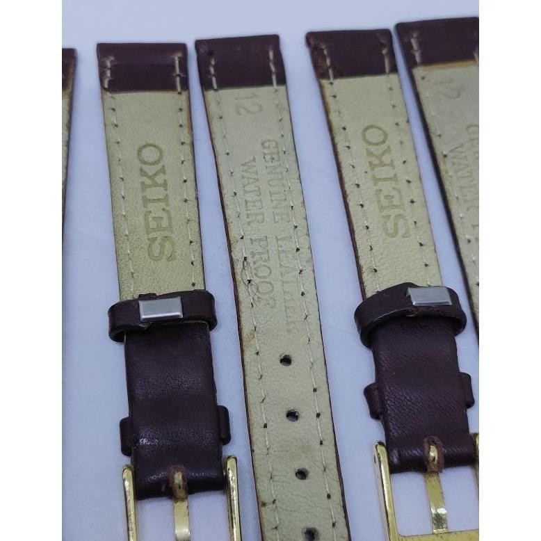 Strap Seiko Ladies Leatherstrap 12mm Buckle Strap Kulit Jam Tangan Antik Seiko Wanita Part Arloji Vi