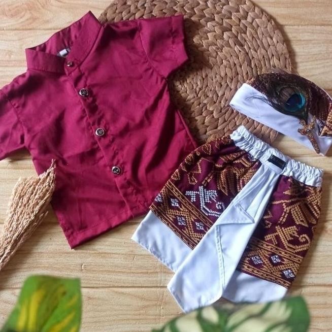 Setelan Pakaian Adat Anak Bali , Baju Adat Anak Laki Laki