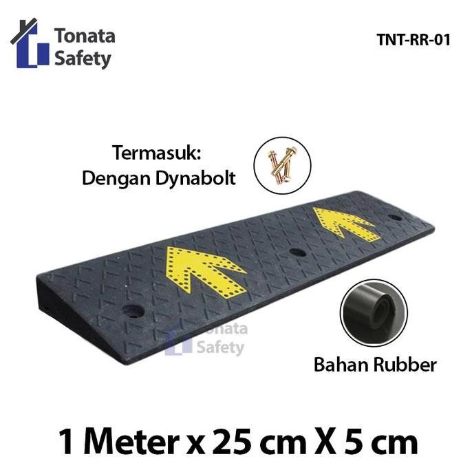 

Terlaris Rubber Ramp / Tanjakan Karet Miring / 100 X 25 X 5 Cm