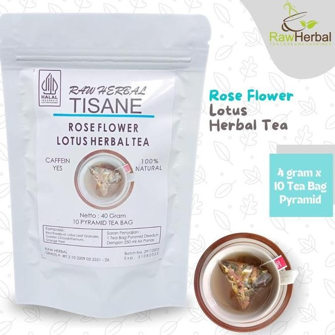 

SALE!!! Rose Flower Lotus Herbal Tea/Tea Bag Pyramid 4gr x 10 Tea Bag Pyramid