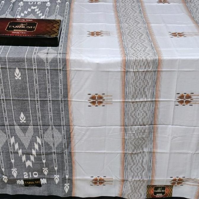 Sarung Sapphire Tarbush Classic songket jacquard Original motif bhs hitam ws