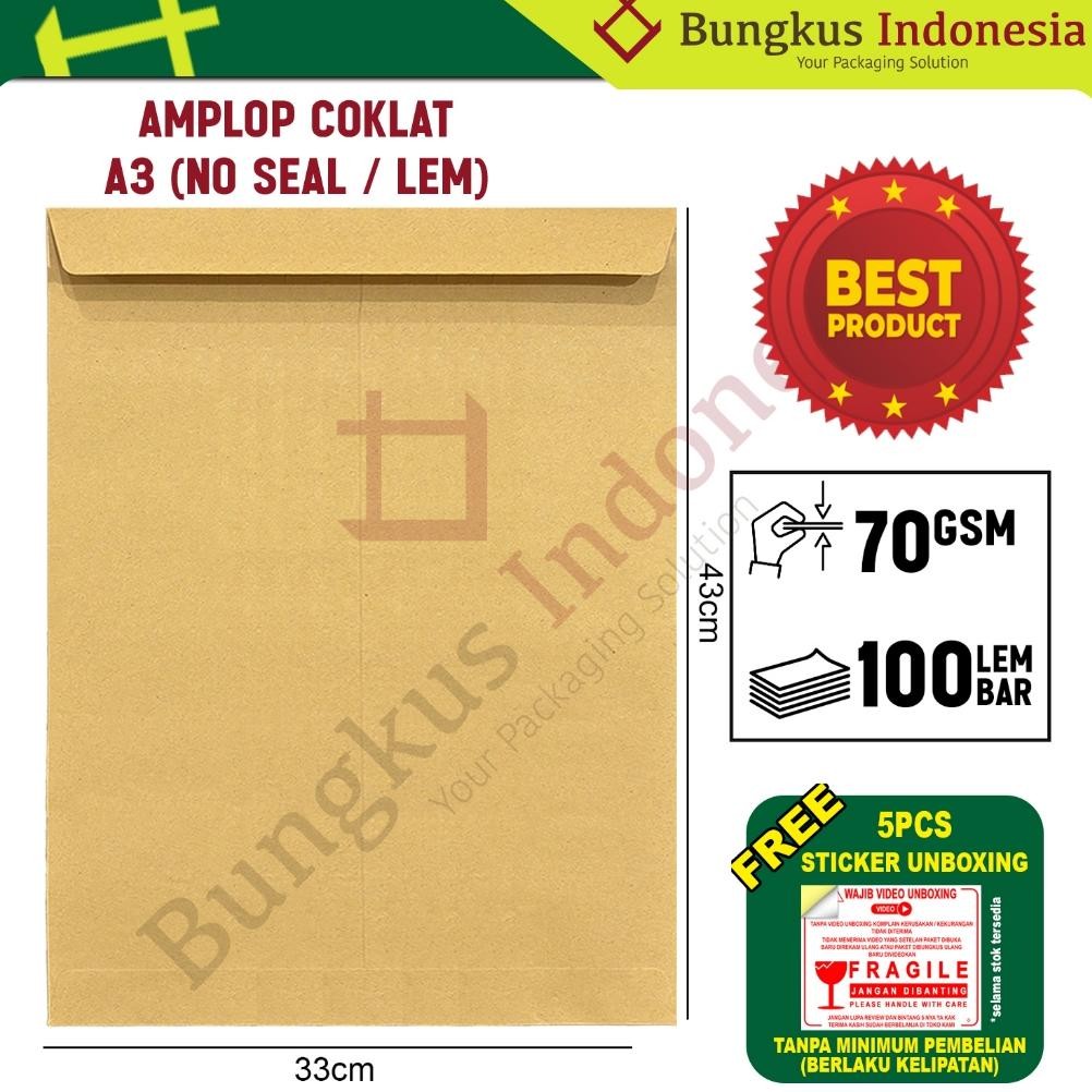 

Baru Amplop Coklat A3 Besar Untuk Dokumen & Uang Kertas
