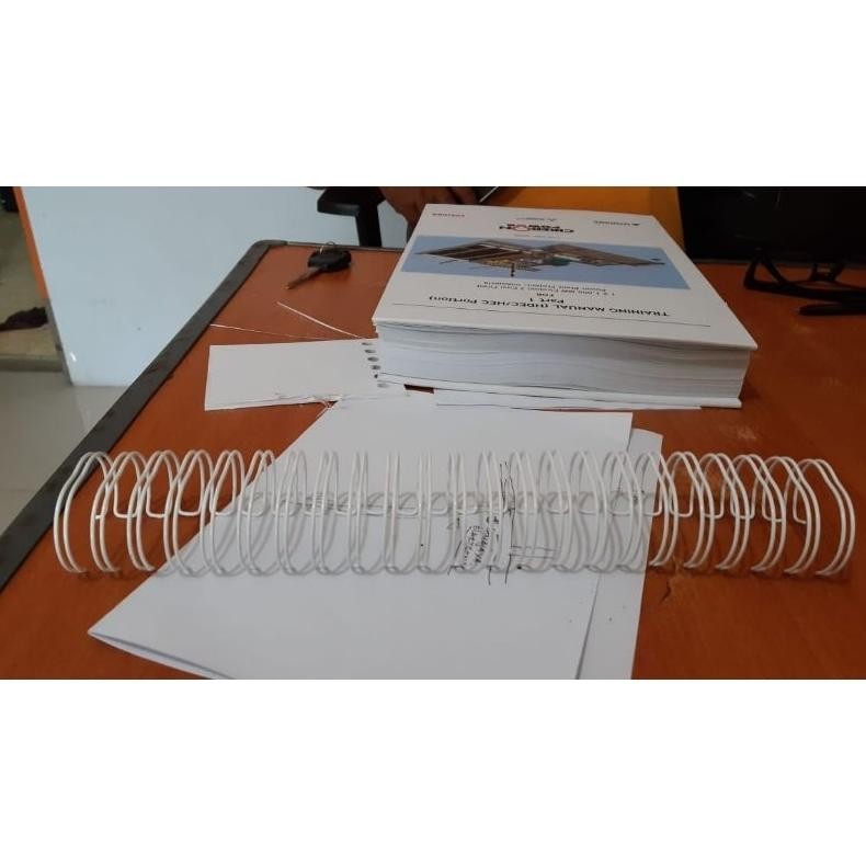 

Ring Jilid Kawat Nomor 10 Spiral 5/8 A4 23 Lubang Pitch 2:1 16mm 145 lembar O Binding Wire RB07